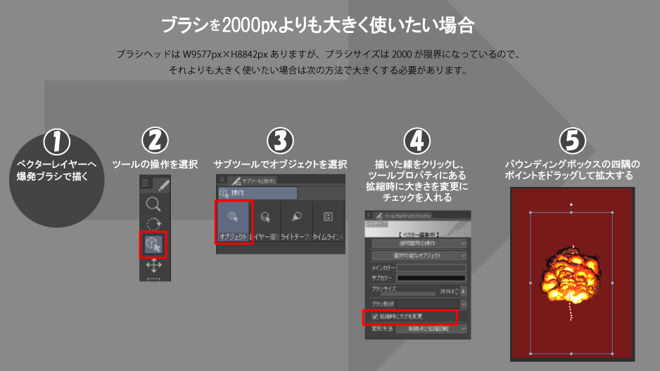 爆発ブラシclip Studio Paint用ブラシ素材 イラストノウハウ